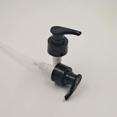 Dosificación plástica de la bomba 2cc de la botella de la loción del tornillo blanco y negro 28/410m m