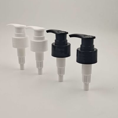 Dosificación plástica de la bomba 2cc de la botella de la loción del tornillo blanco y negro 28/410m m
