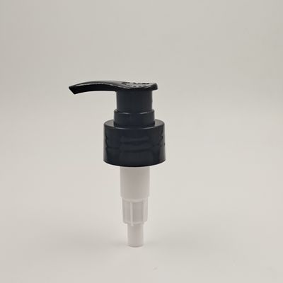 Dosificación plástica de la bomba 2cc de la botella de la loción del tornillo blanco y negro 28/410m m