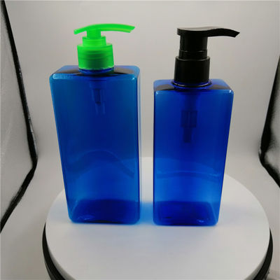 Botellas plásticas del dispensador del SGS 28/410 azul con la bomba para el cuarto de baño