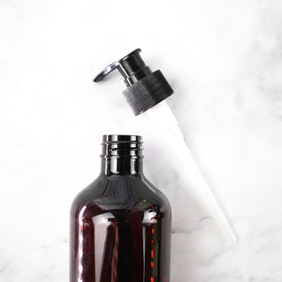 Botella plástica del champú del ANIMAL DOMÉSTICO vacío transparente de Wholesale Brown Gray 300ml del fabricante con el casquillo de la bomba