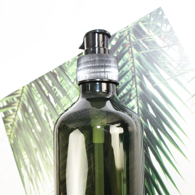 Botella plástica del champú del ANIMAL DOMÉSTICO vacío transparente de Wholesale Brown Gray 300ml del fabricante con el casquillo de la bomba