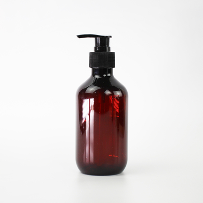 Botella plástica del champú del ANIMAL DOMÉSTICO vacío transparente de Wholesale Brown Gray 300ml del fabricante con el casquillo de la bomba