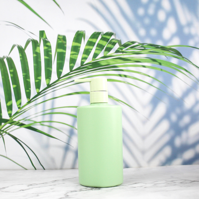 botellas plásticas vacías cosméticas de la botella de leche del cuerpo del lavado a mano de la botella del HDPE 500ml para el champú y el acondicionador