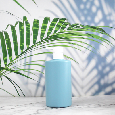 botellas plásticas vacías cosméticas de la botella de leche del cuerpo del lavado a mano de la botella del HDPE 500ml para el champú y el acondicionador